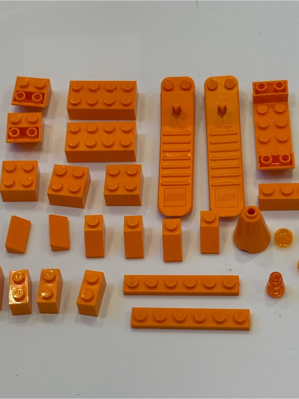 LEGO orange blocks parts pieces elements lot